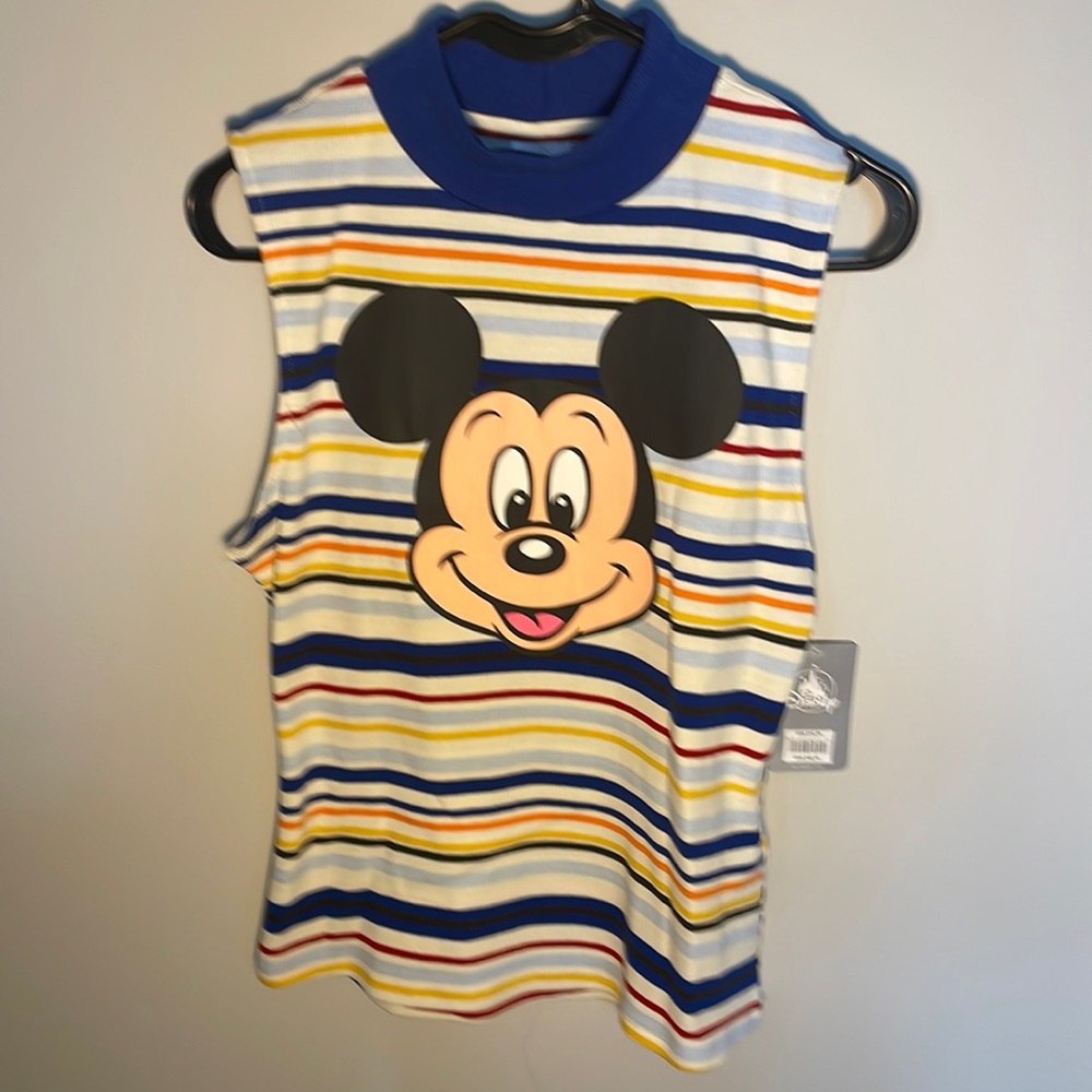 Disney Mickey stripe tank/sleeveless top, new with tags women’s size medium